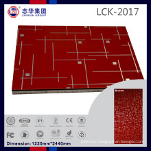 High Gloss UV Painting PVC Laminated MDF for Kitchen Cabinet (LCK2017)